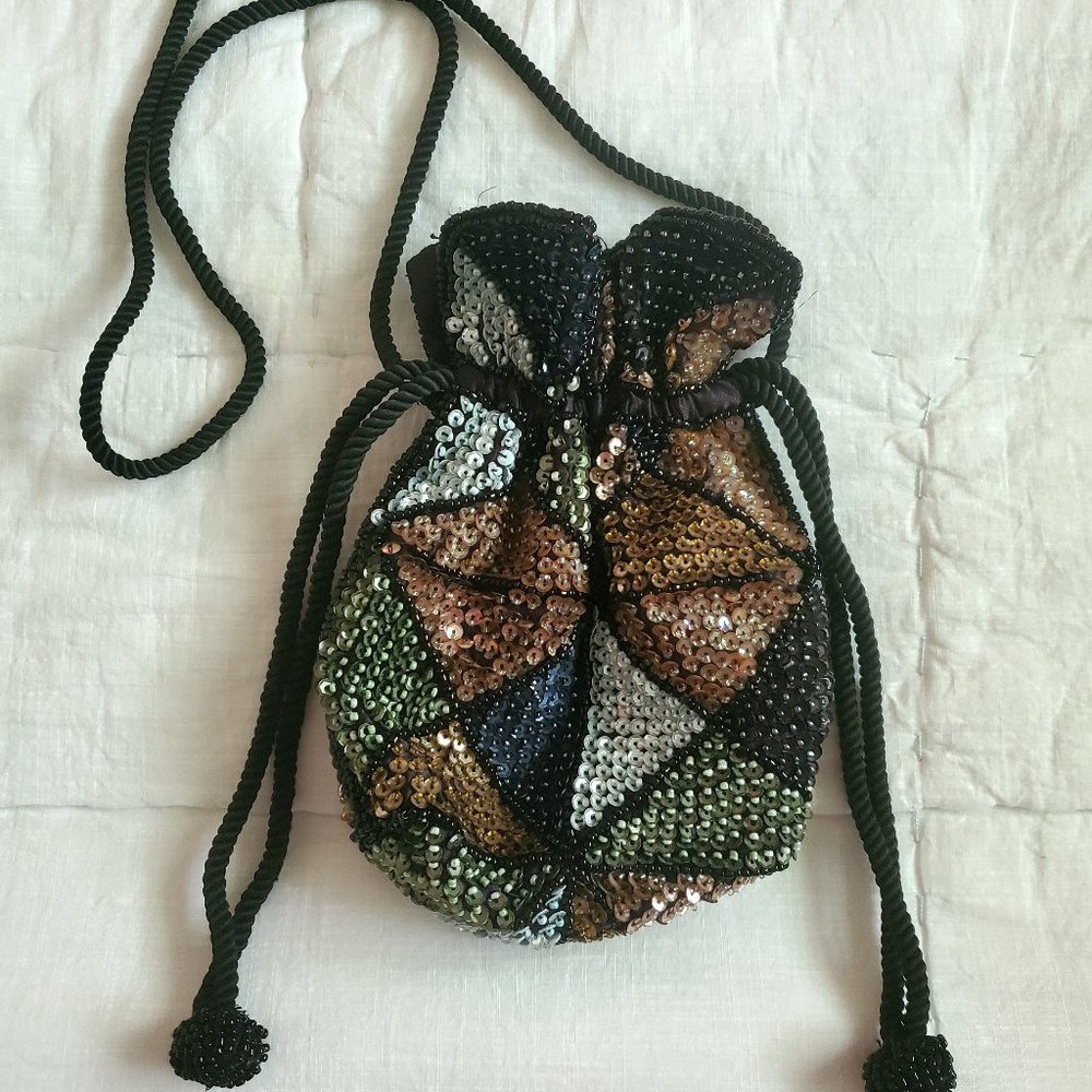 Uo Mini Drawstring Sequin Bag - image 1